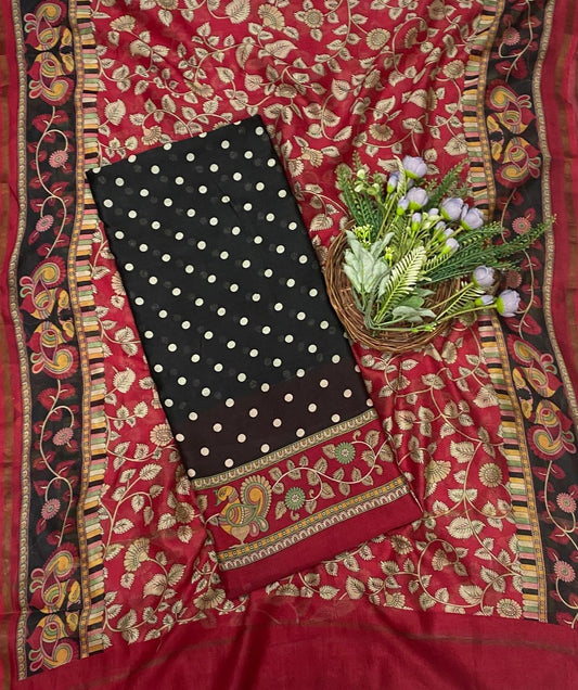 जॉर्जेट सी ग्रीन सूट फ़ैब्रिक / ईज़ी ब्रीज़ी PT-3