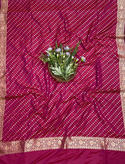 634C Banarasi Silk Dark Majenta Suit Fabric / CKC Banarasi Edit