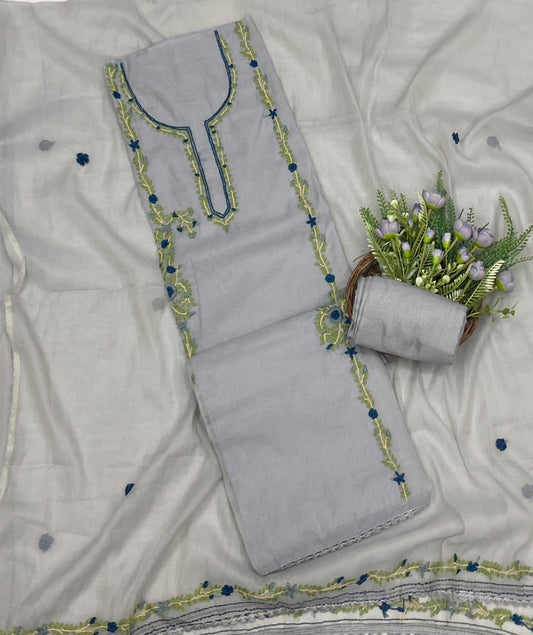 736C Mul Cotton Light Mauve Suit Fabric / CKC Mul Cotton