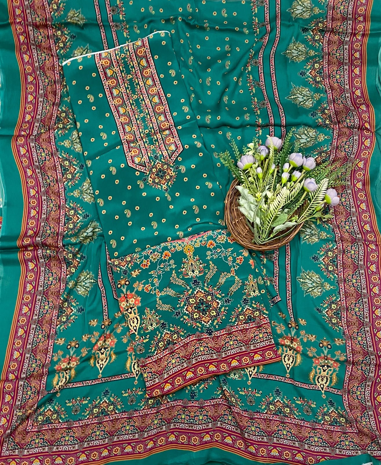 709C Crepe Dark Sea Green Suit Fabric / CKC Crepe Suits