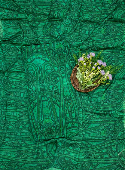 704C Crepe Green Suit Fabric / CKC Crepe Suits