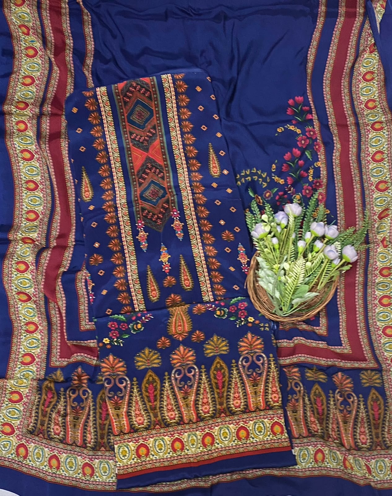 711C Crepe Royal Blue Suit Fabric / CKC Crepe Suits