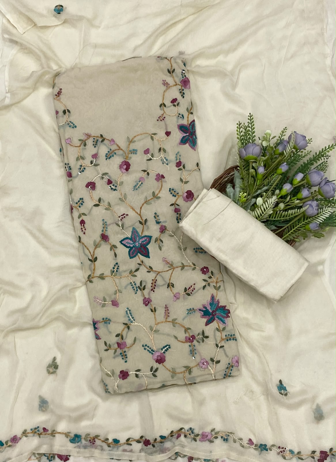725C Georgette Skin  Suit Fabric / CKC Georgette Suits