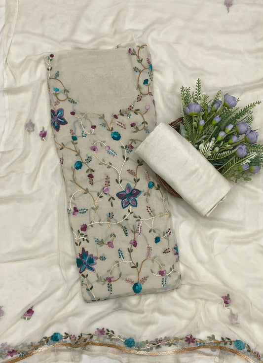 722C Georgette Skin  Suit Fabric / CKC Georgette Suits