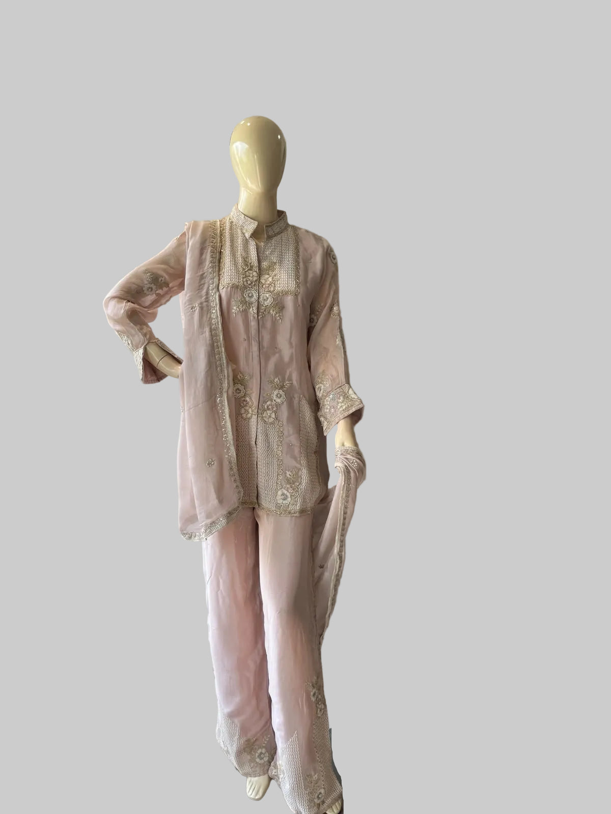 770C Chinon Light Pink Stitched Suit / CKC Stitched Suits