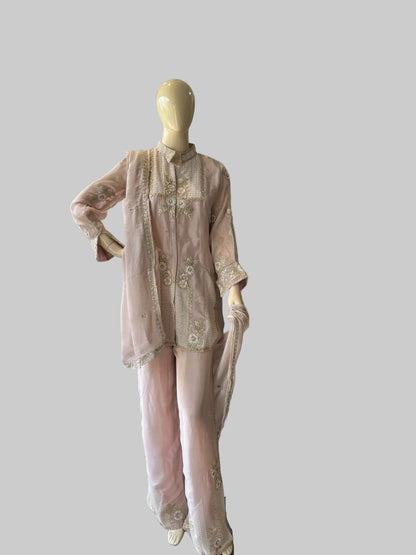770C Chinon Light Pink Stitched Suit / CKC Stitched Suits
