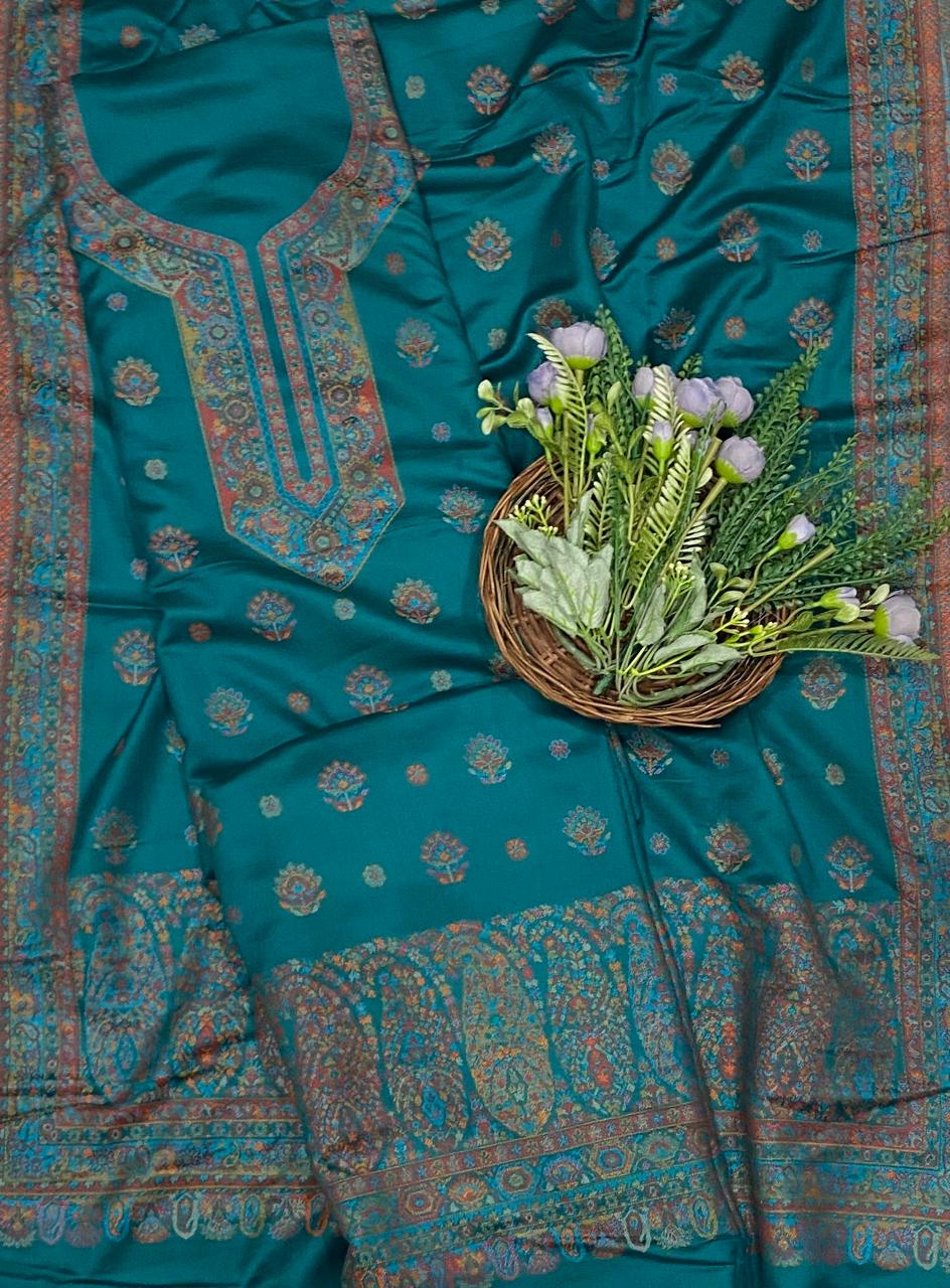 795C Pashmina Dark Sea Green Suit Fabric/ CKC Winter Suits