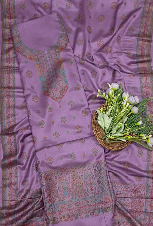 798C Pashmina Dark Lilac Suit Fabric/ CKC Winter Suits