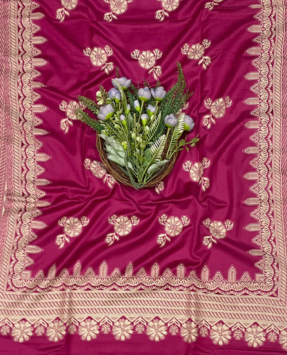 812C Pashmina Hot Pink Suit Fabric/ CKC Winter Suits