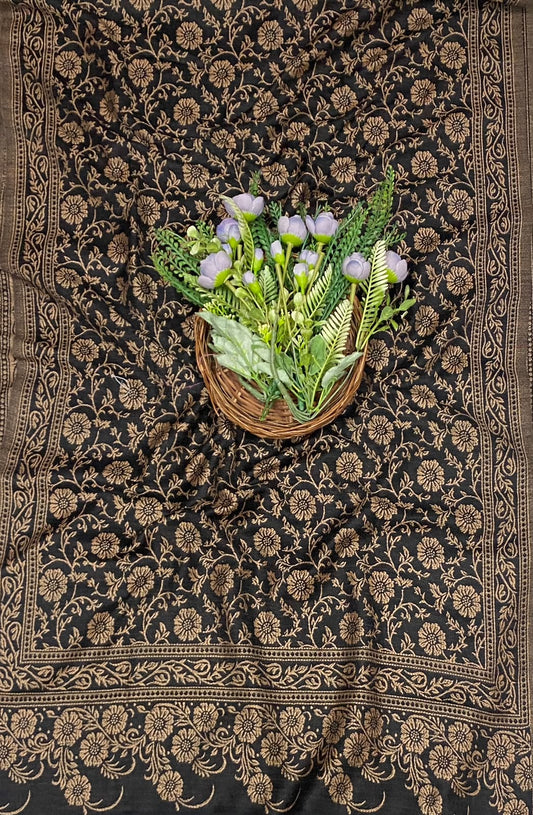 777C Pashmina Black Suit Fabric/ CKC Winter Suits