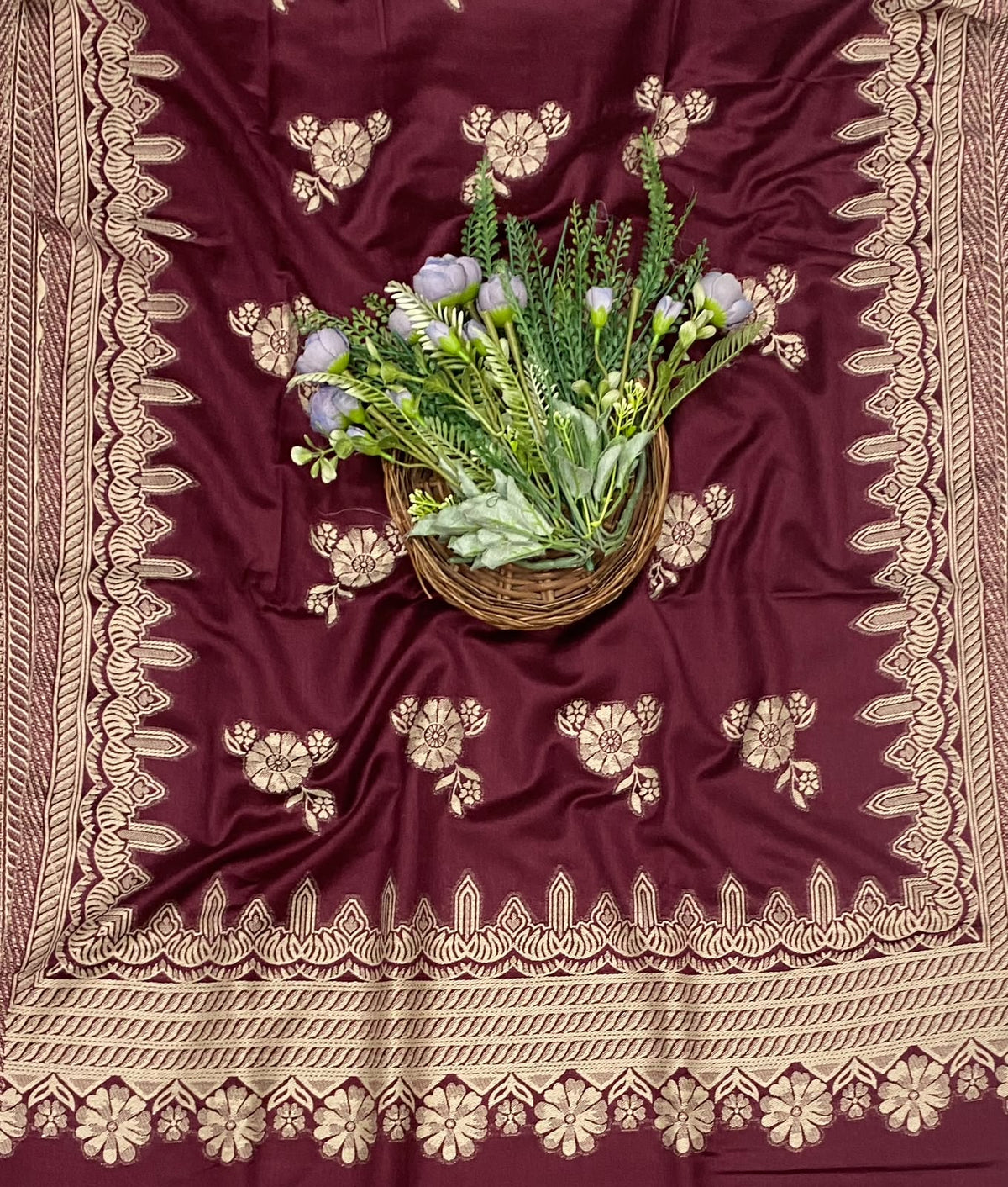 810C Pashmina Maroon Suit Fabric/ CKC Winter Suits