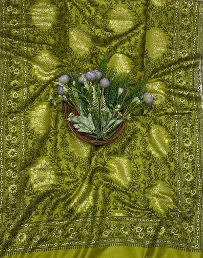 789C Pashmina Green Suit Fabric/ CKC Winter Suits