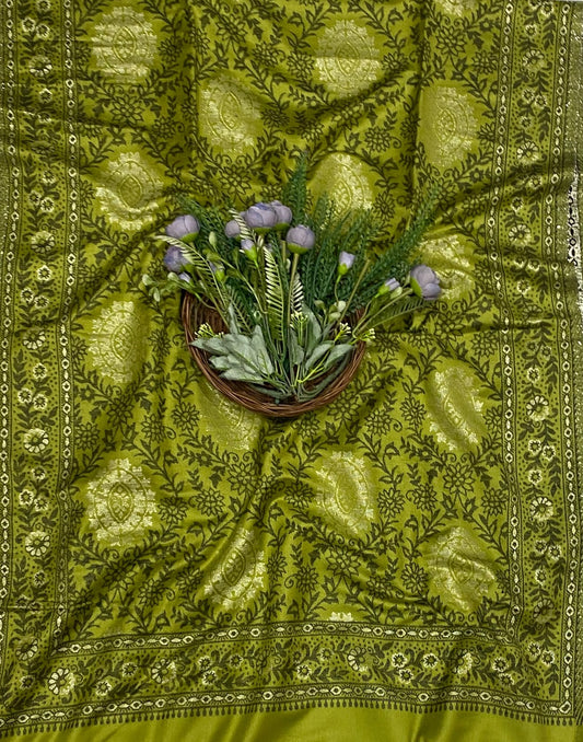 789C Pashmina Green Suit Fabric/ CKC Winter Suits
