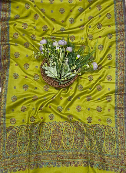 799C Pashmina Green Suit Fabric/ CKC Winter Suits