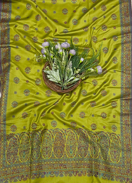 799C Pashmina Green Suit Fabric/ CKC Winter Suits