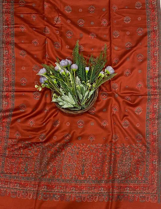 797C Pashmina Orange  Suit Fabric/ CKC Winter Suits