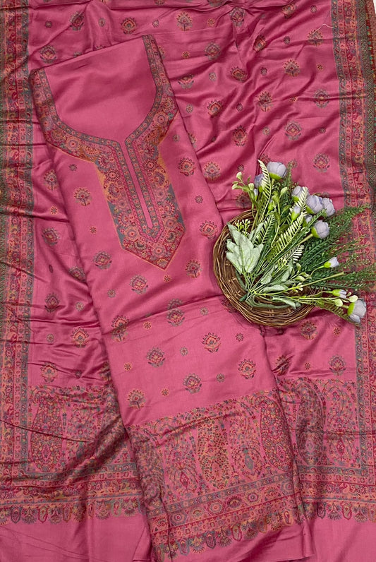 800C Pashmina Pink Suit Fabric/ CKC Winter Suits