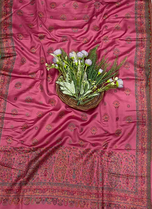 800C Pashmina Pink Suit Fabric/ CKC Winter Suits