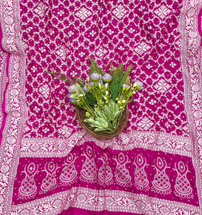 959C Malai Silk Hot Pink Suit Fabric / CKC Jaipuri Suits