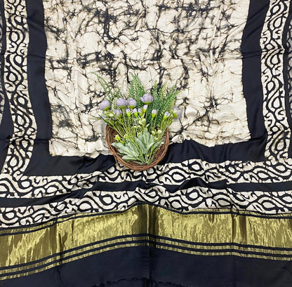 57D Modal Silk Black Suit Fabric / CKC Jaipuri Suits