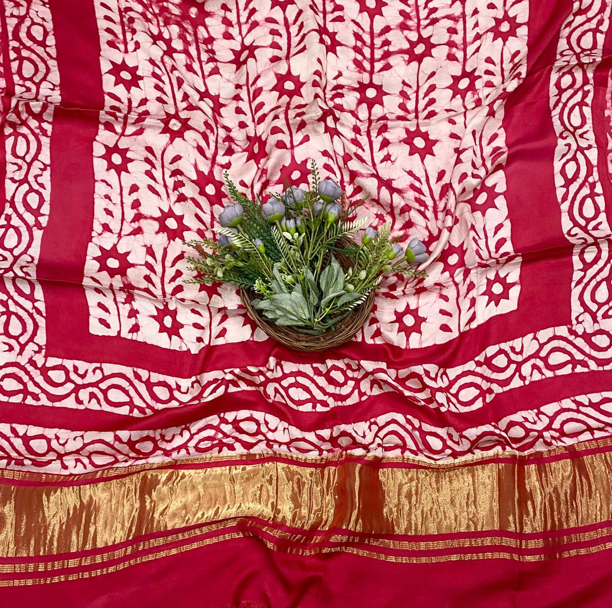 60D Modal Silk Dark Pink Suit Fabric / CKC Jaipuri Suits