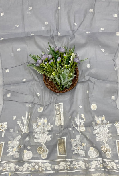 138D Mul Cotton Dusty Lilac Suit Fabric / CKC Mul Cotton