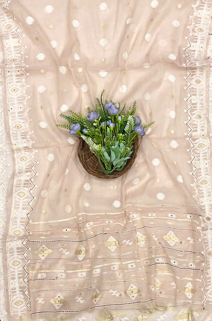 129D Mul Cotton Dusty Pink Suit Fabric / CKC Mul Cotton