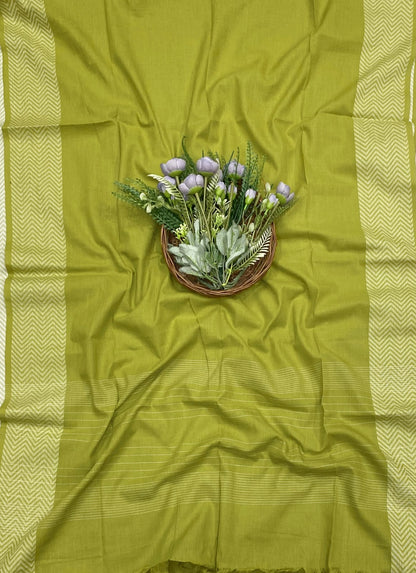 100D Cotton Green suit Fabric / CKC Cotton Bazaar