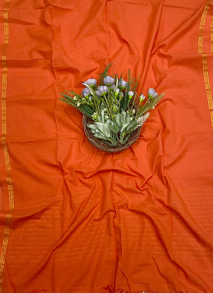 125D Cotton Orange suit Fabric / CKC Cotton Bazaar
