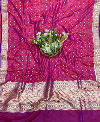 120D Banarasi Silk Purple Suit Fabric / CKC Banarasi Edit