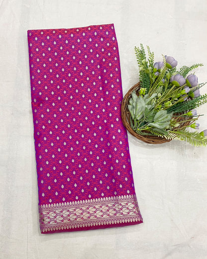 120D Banarasi Silk Purple Suit Fabric / CKC Banarasi Edit