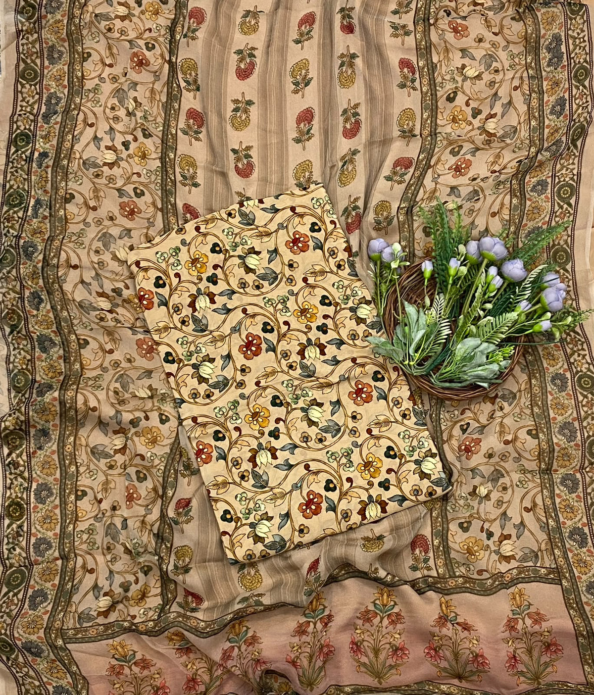 171D Crepe Dark Beige Suit Fabric / CKC Crepe Suits