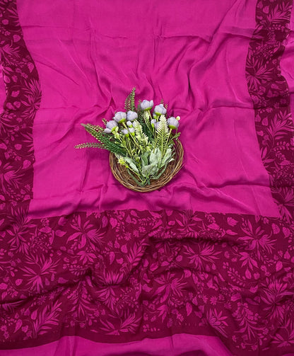 173D Crepe Magenta Suit Fabric / CKC Crepe Suits
