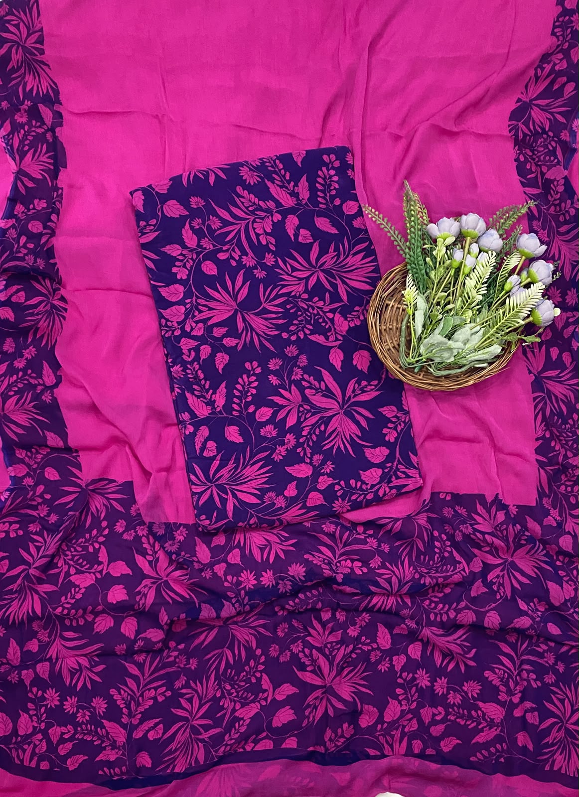 172D Crepe Purple Suit Fabric / CKC Crepe Suits