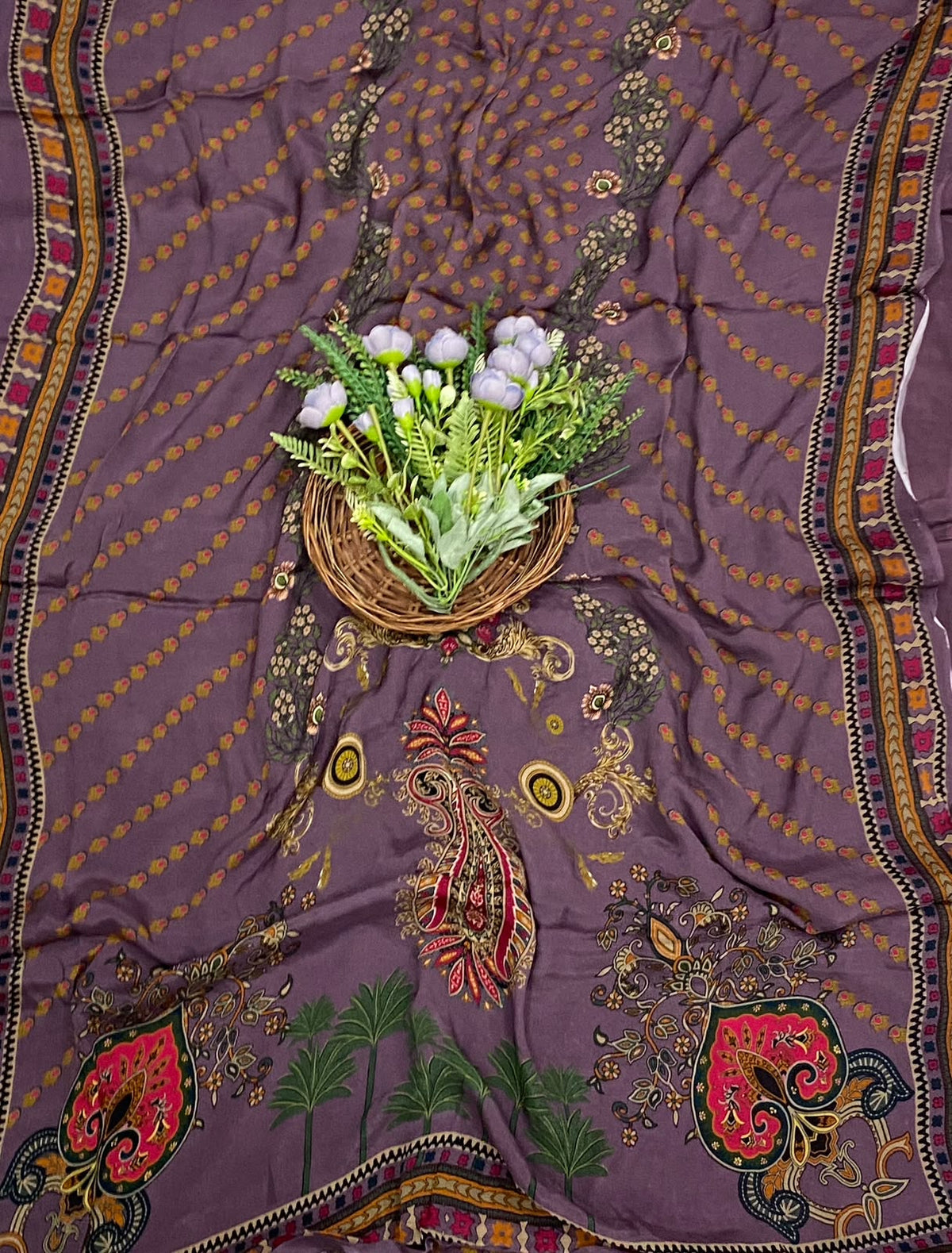 181D Crepe Mauve Suit Fabric/ CKC Partywear Collection