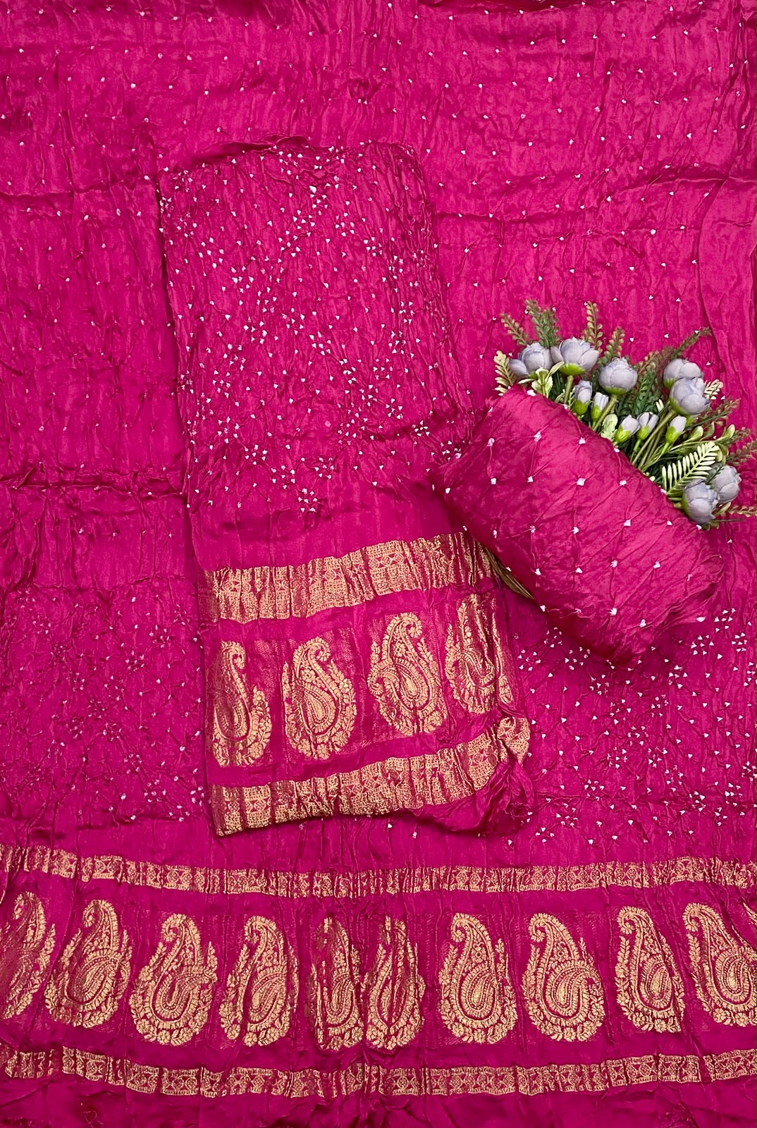 163D Pure Modal Dark Pink Suit Fabric / CKC Jaipuri Suits