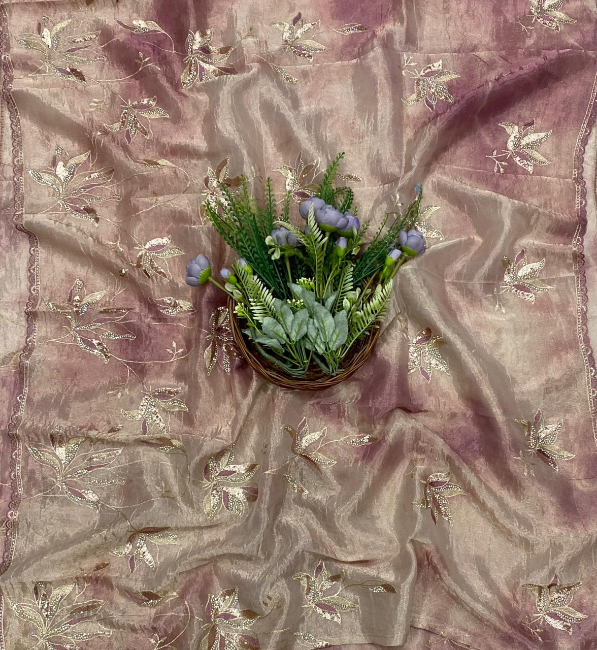 248D Shimmer Dusty Pink Suit Fabric/ CKC Partywear Collection