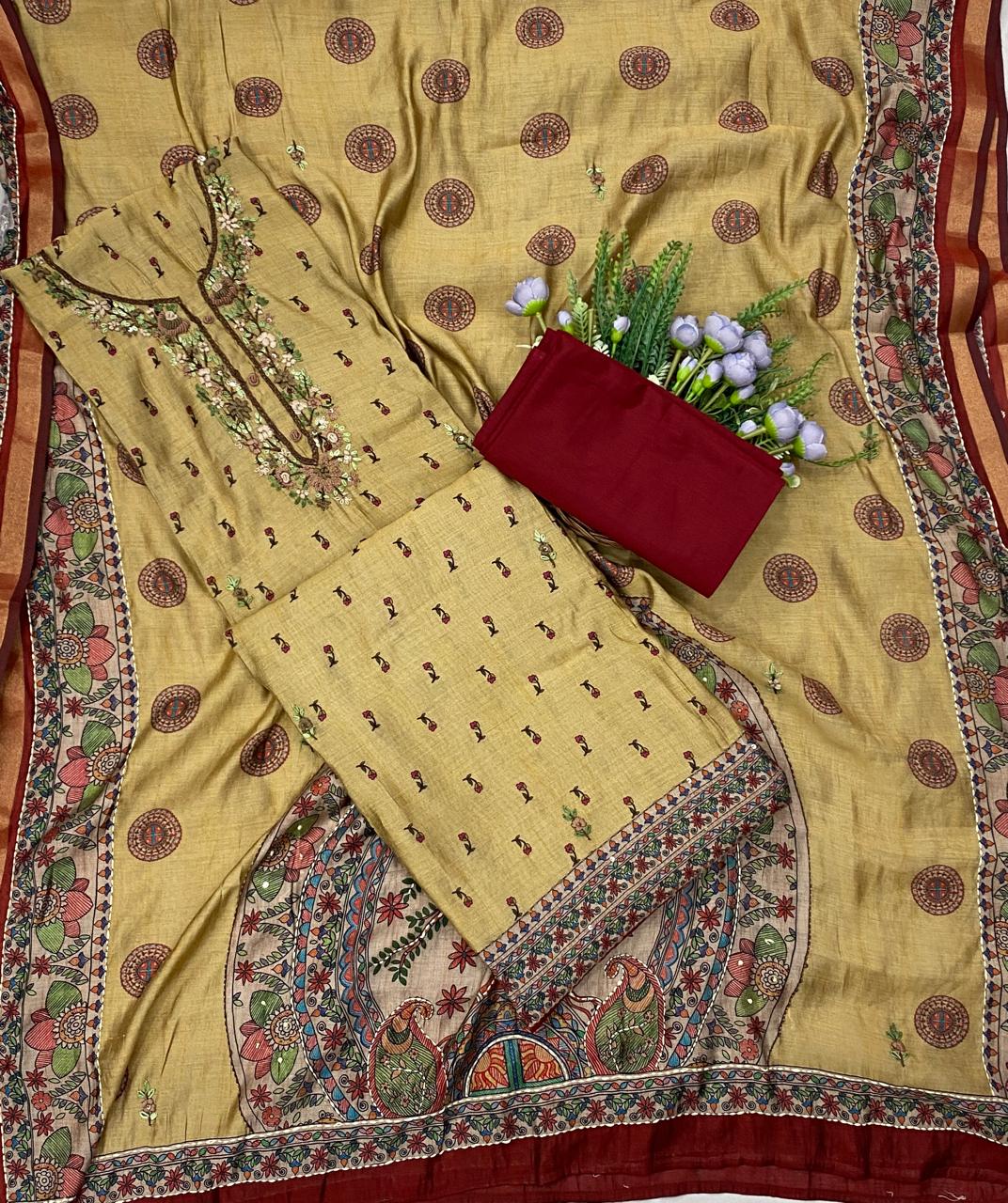 515C Maheshwari Skin Suit Fabric / CKC Maheshwari Suits