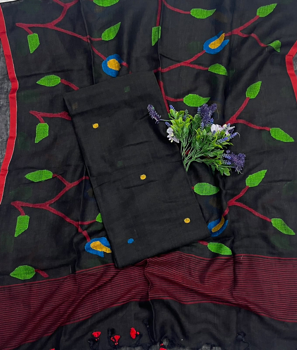 322D Linen Black Suit Fabric/ CKC Linen Suits