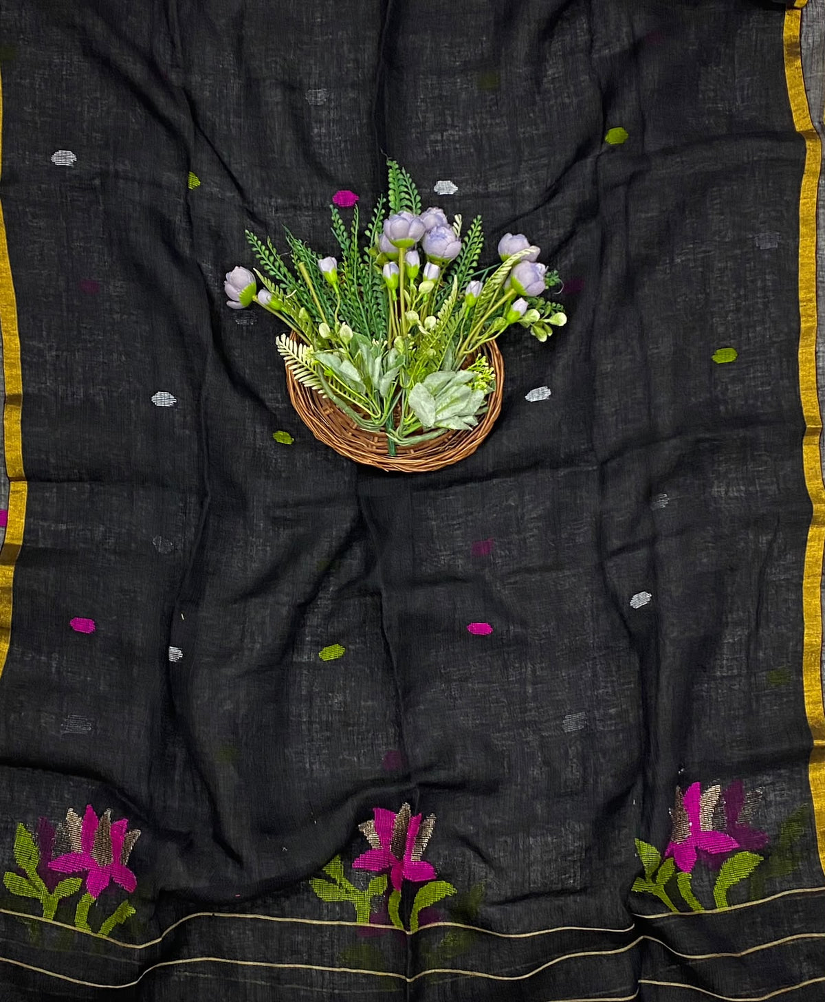 337D Linen Black Suit Fabric/ CKC Linen Suits
