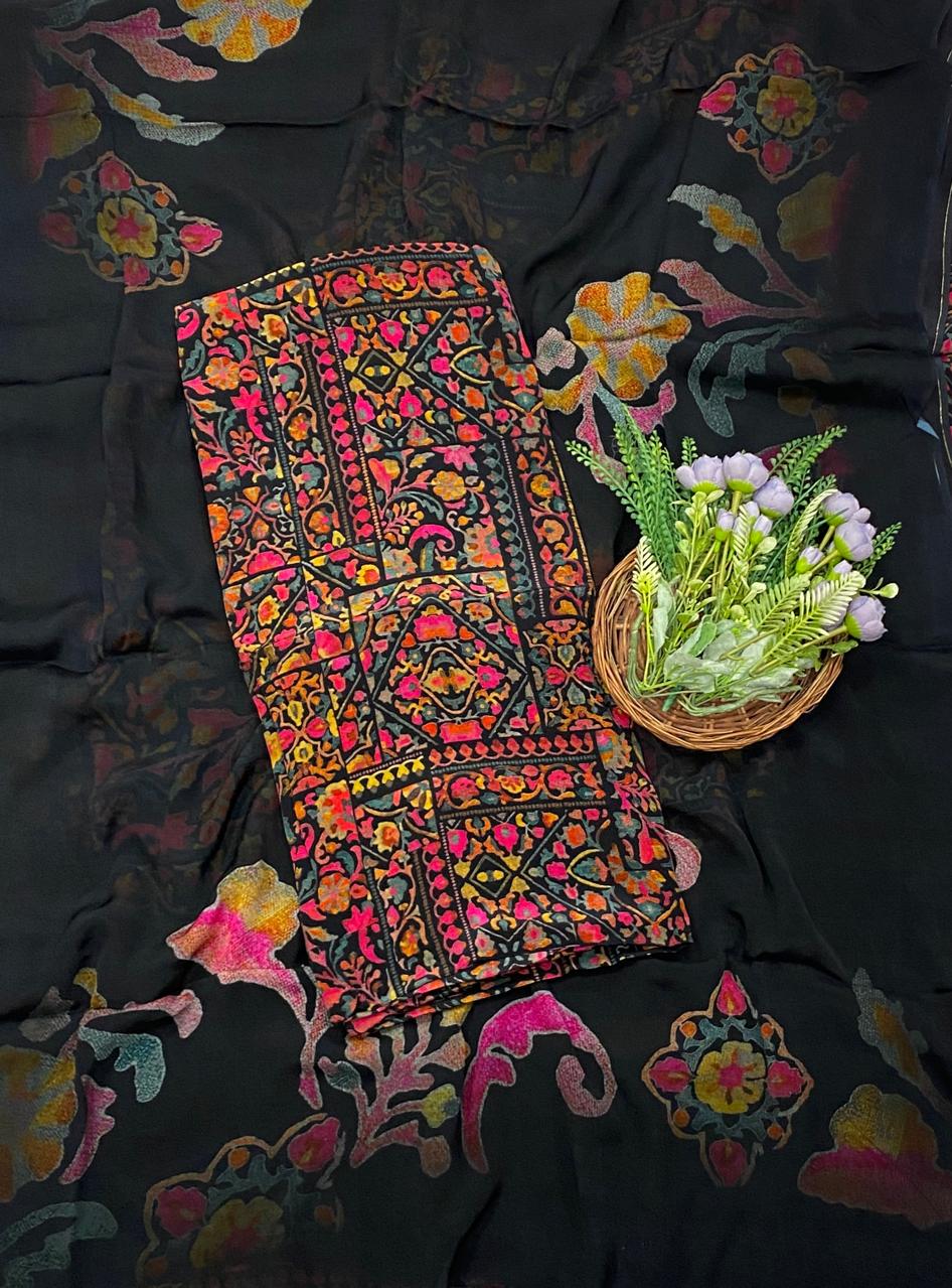 371D Crepe Black Suit Fabric / CKC Crepe Suits