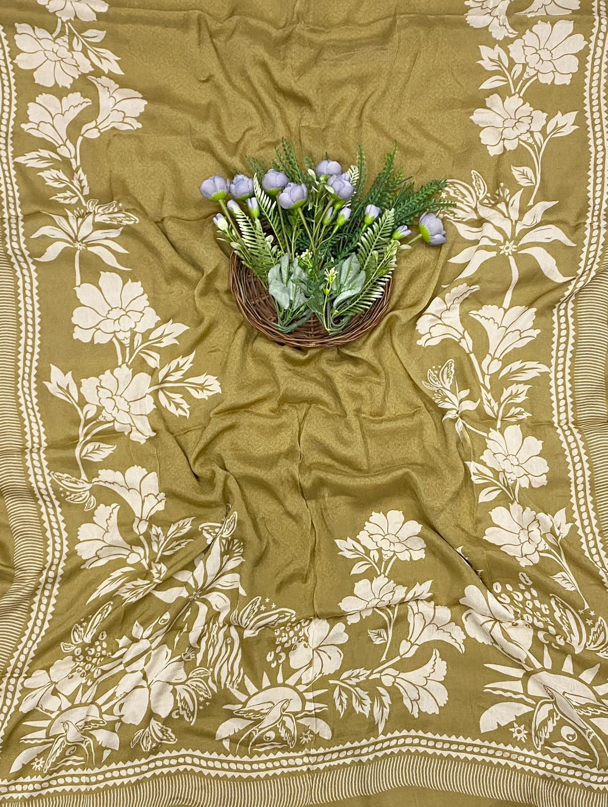 355D Crepe Light Mustard Suit Fabric / CKC Crepe Suits