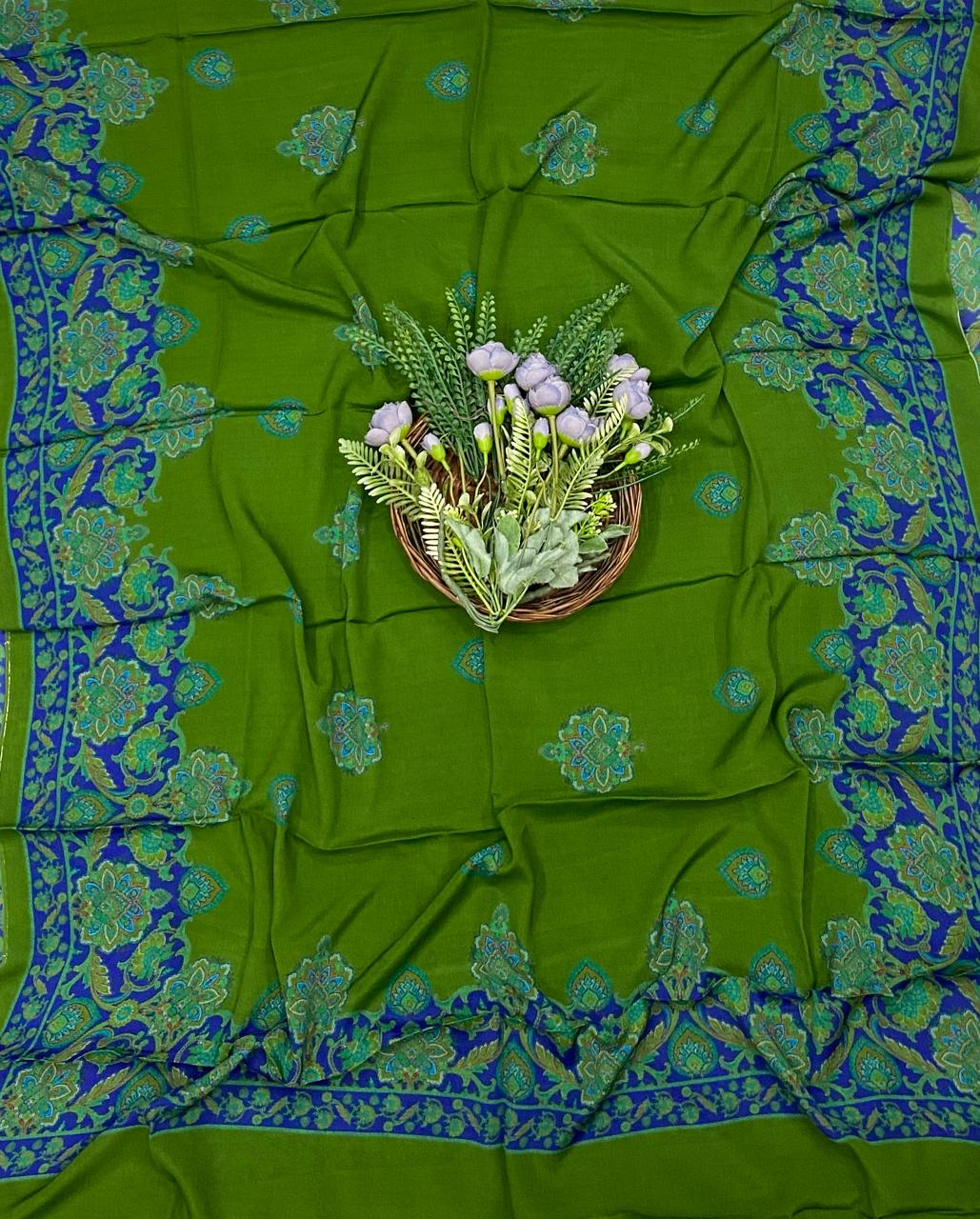 279D Crepe Green Suit Fabric / CKC Crepe Suits