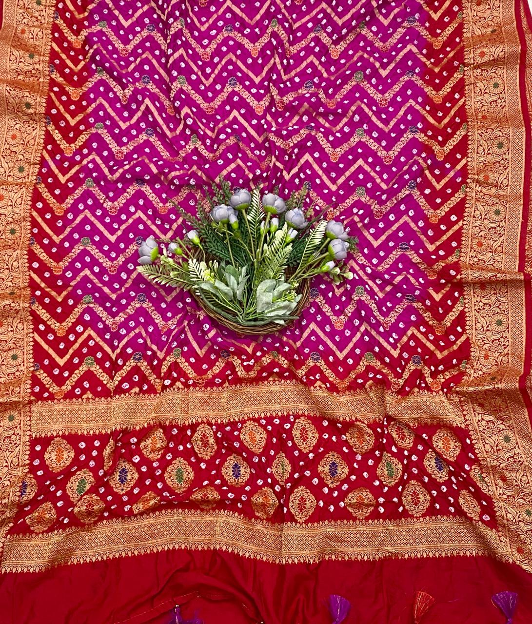 328D Banarasi Silk Red Suit Fabric / CKC Banarasi Edit