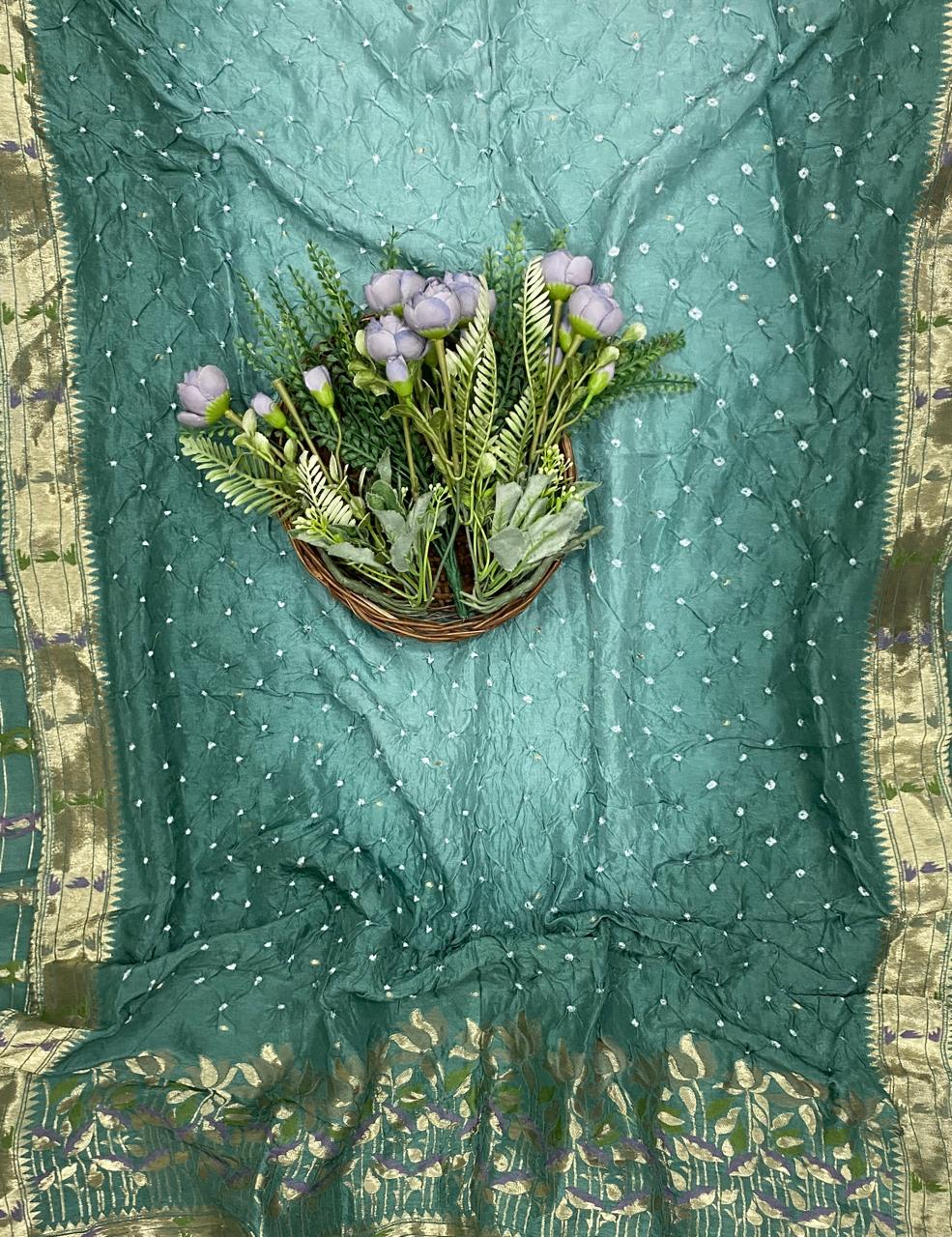 314D Dola Silk Sea Green Suit Fabric / CKC Jaipuri Suits