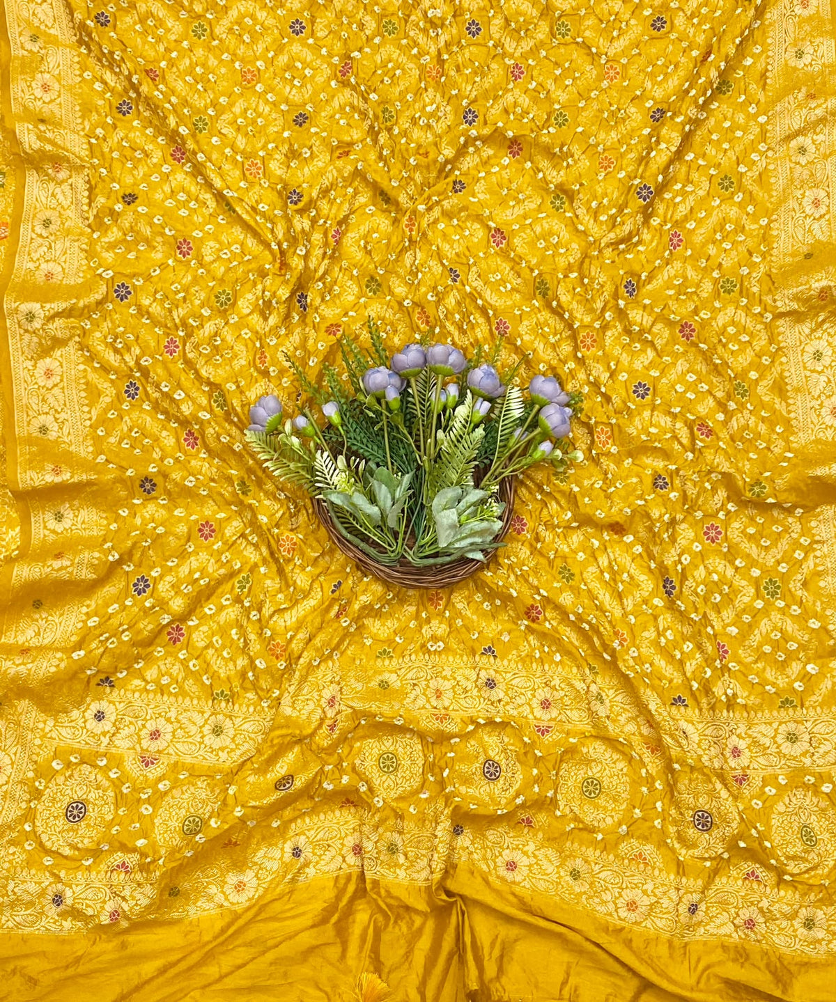 325D Banarasi Silk Yellow Suit Fabric / CKC Banarasi Edit