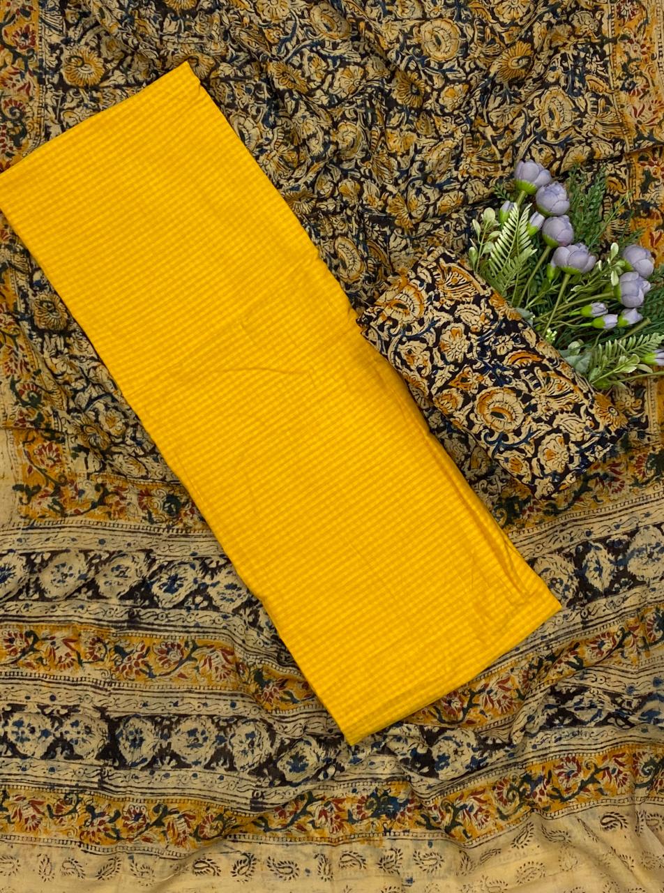 348D Cotton Yellow suit Fabric / CKC Cotton Bazaar