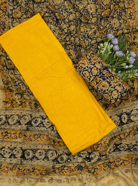 348D Cotton Yellow suit Fabric / CKC Cotton Bazaar