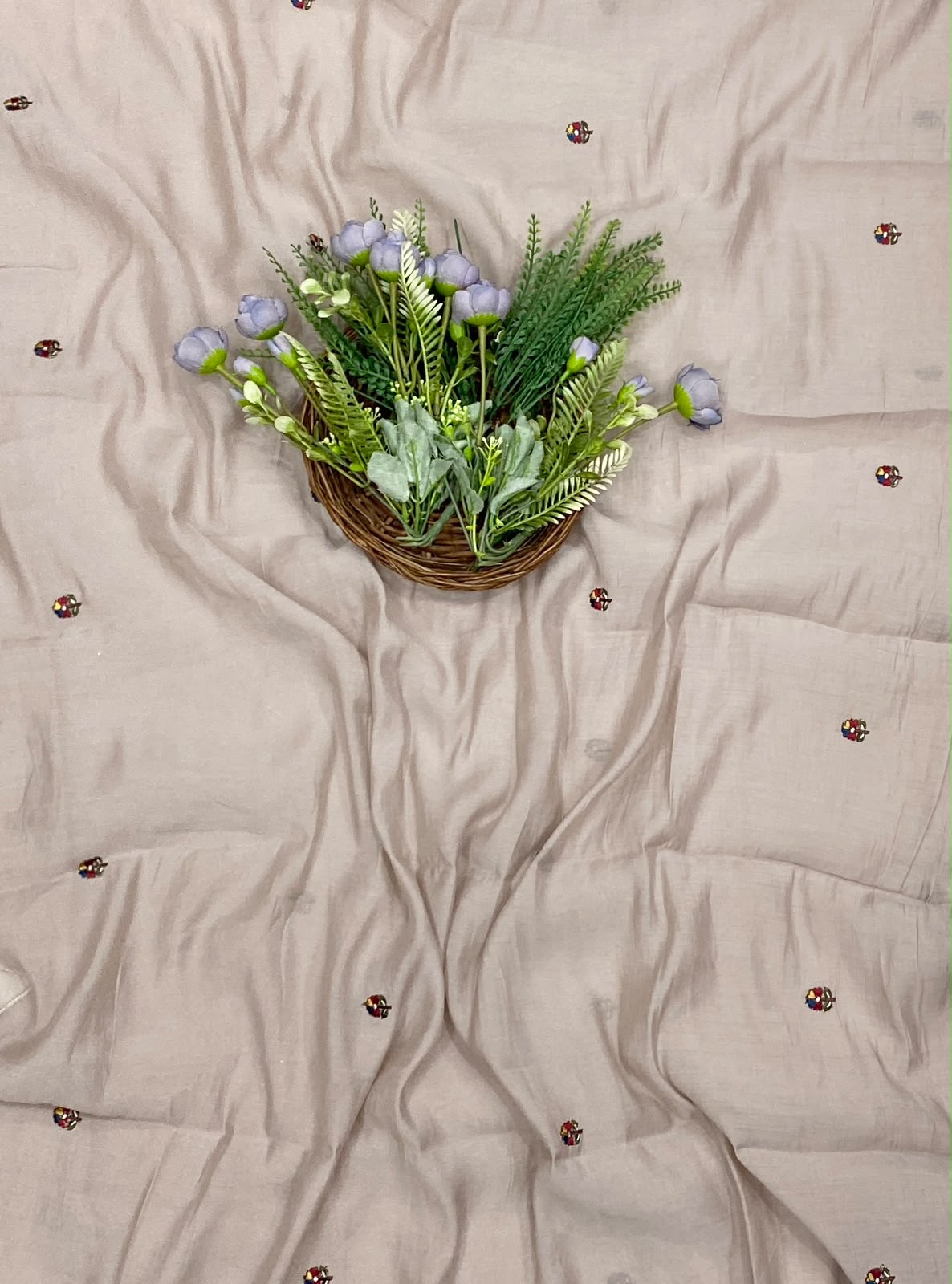 424D Mul Cotton Grey Suit Fabric / CKC Mul Cotton