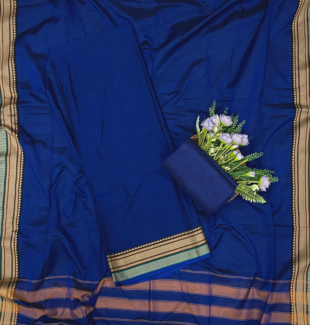 397D Cotton Dark Blue Suit Fabric / CKC Cotton Bazaar
